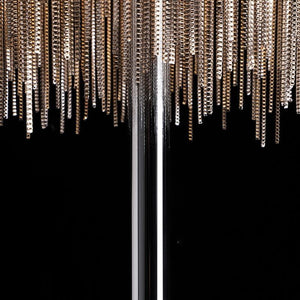 Pensy Luxury Hardware Aluminum Chain Tassel Floor Lamp - Oasislives