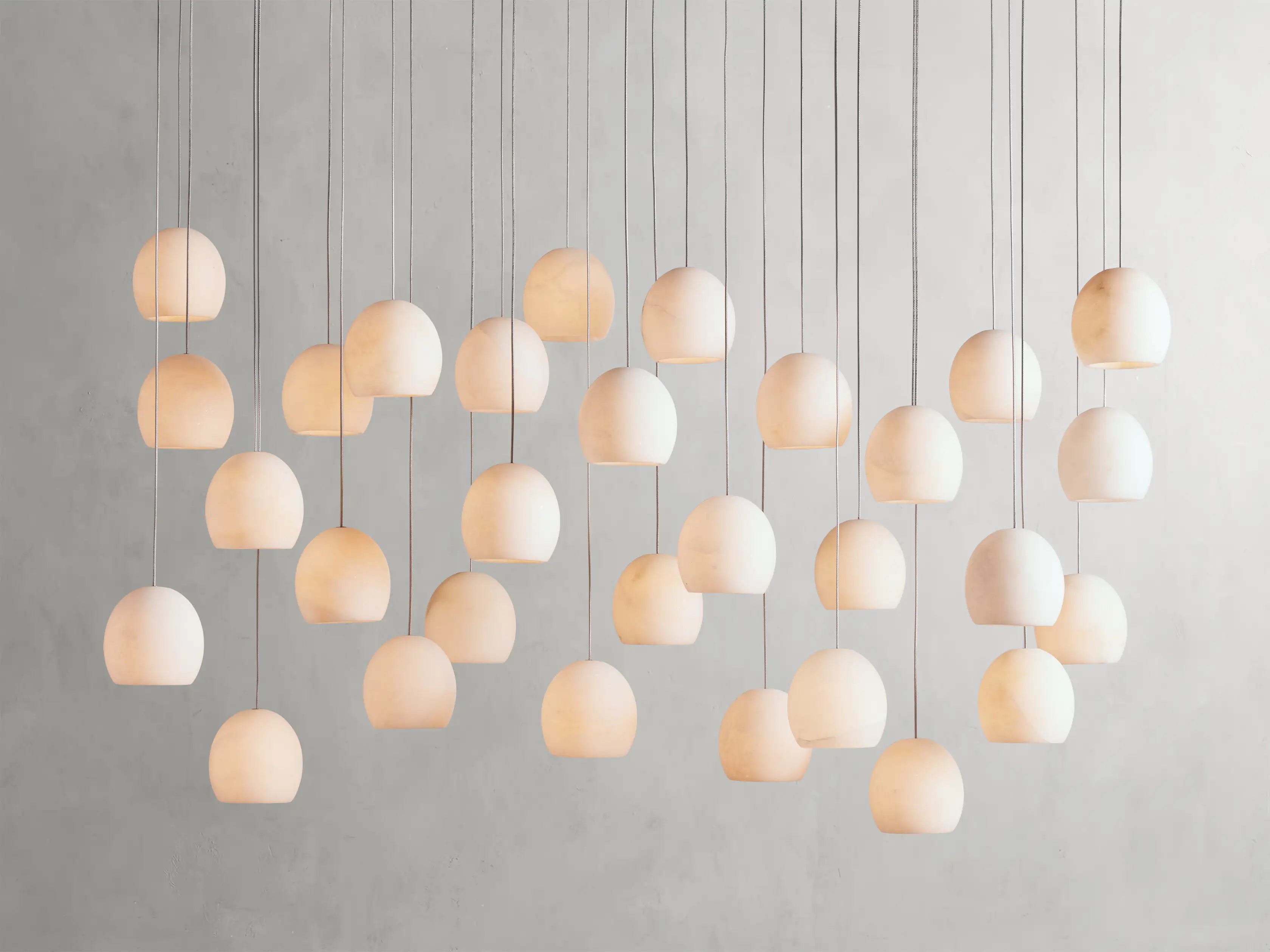 Arica Alabaster Linear Chandelier