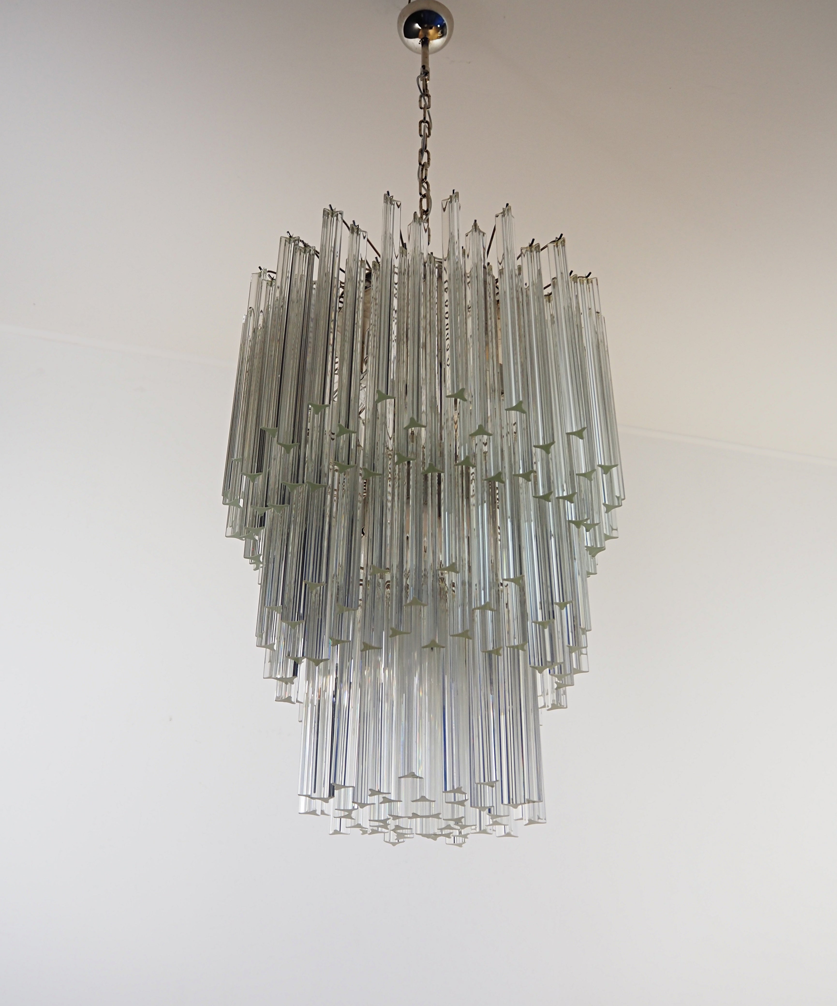 Murano Chandelier 187 Clear Prism Glass