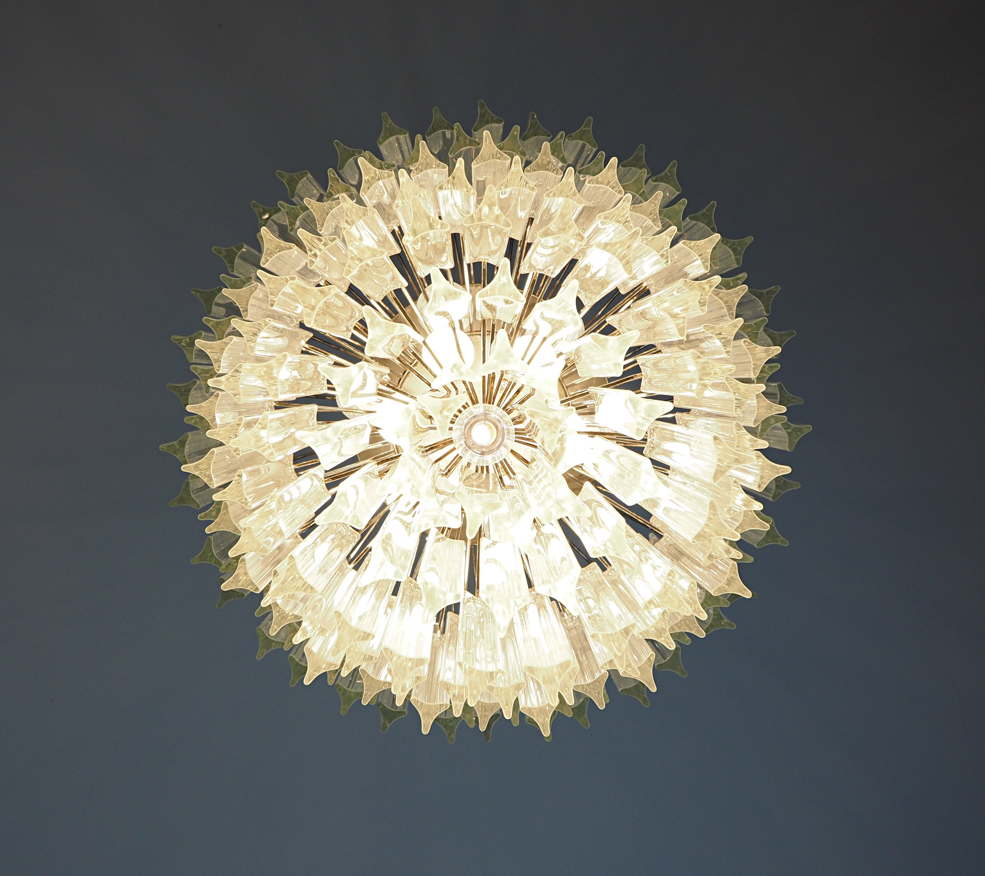 Murano Chandelier 187 Clear Prism Glass