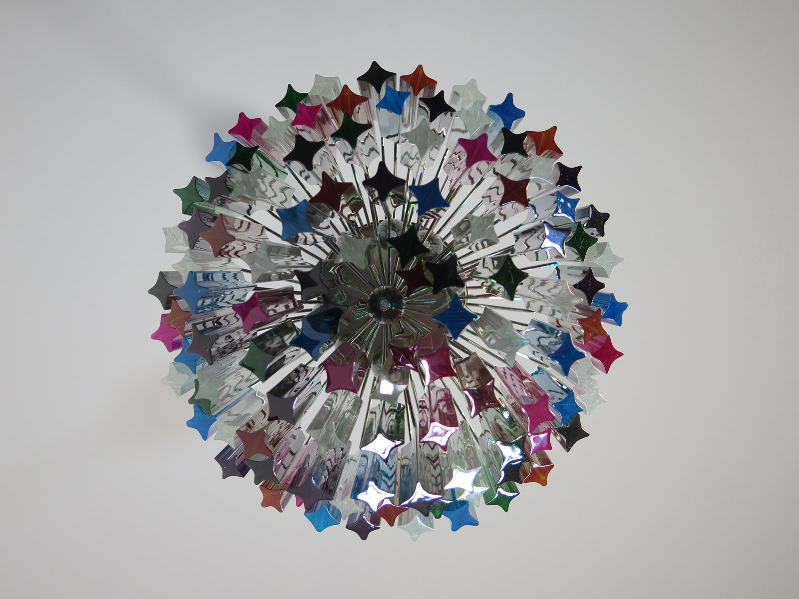 Murano Chandelier 107 Multicolored Prism Glasses