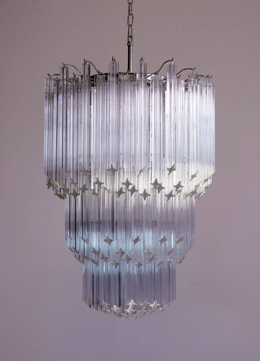 Murano Chandelier 184 Clear Prism Glasses