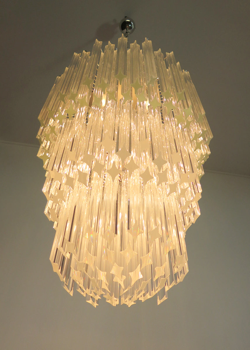 Murano Chandelier 184 Clear Prism Glasses