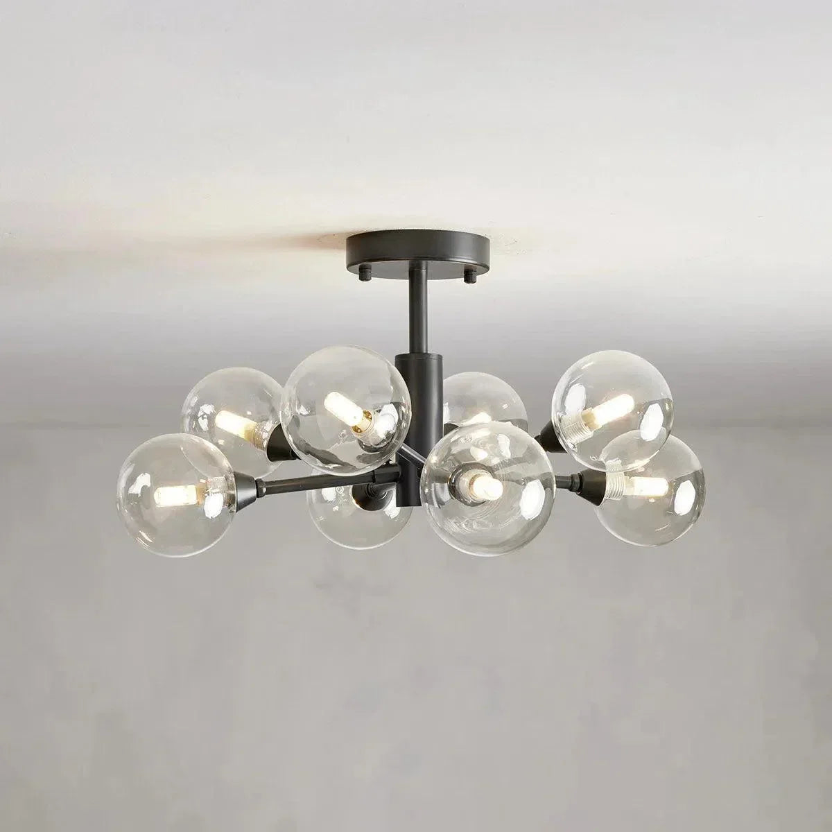 Modern Apolo Glass Flushmount