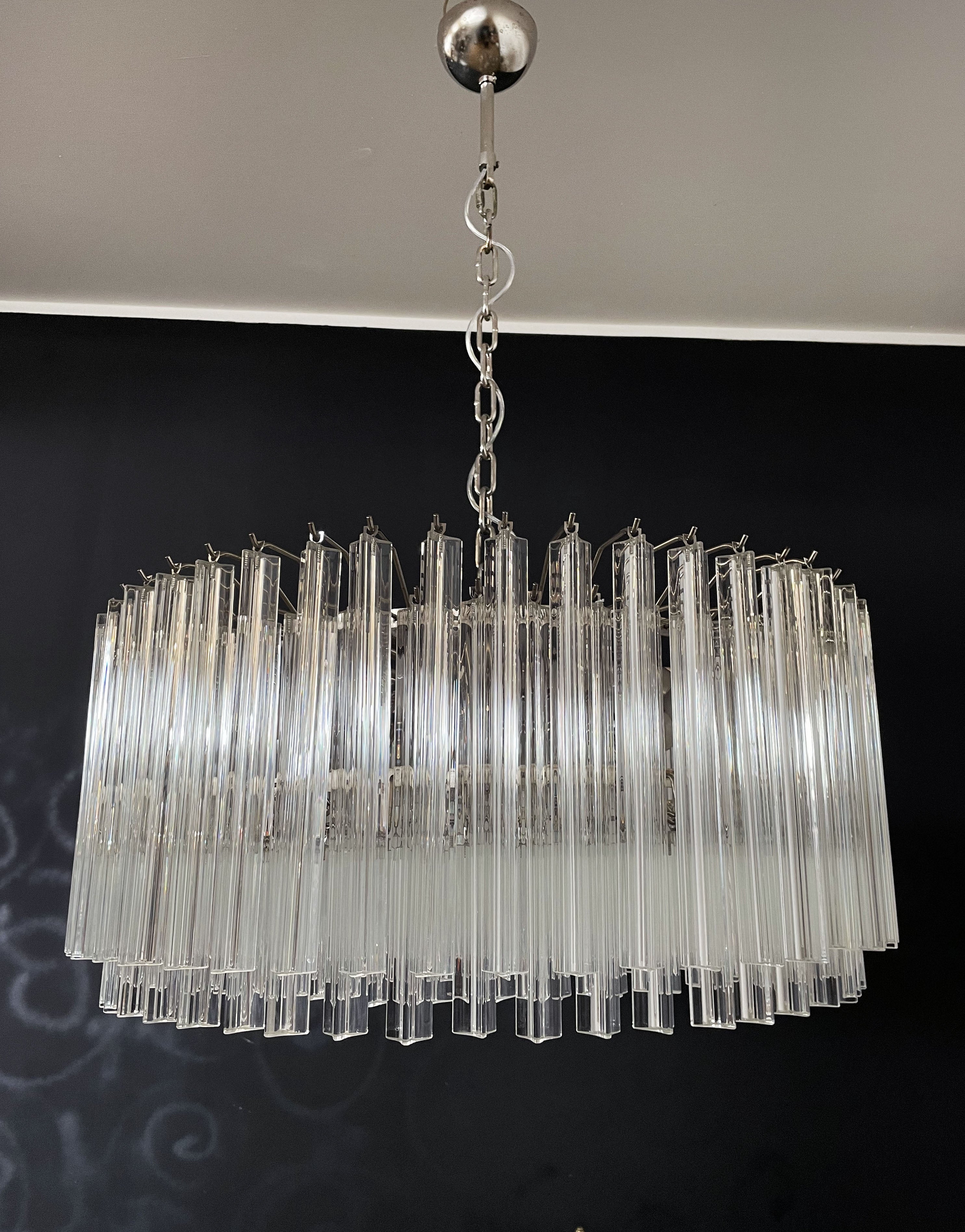 Murano Chandelier 265 Clear Prism Glass