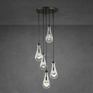 Raindrop Round Chandelier 14"(Rod) - Oasislives