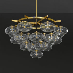 Cabrlet Oval Spherical Glass Luxury Chandelier - Oasislives