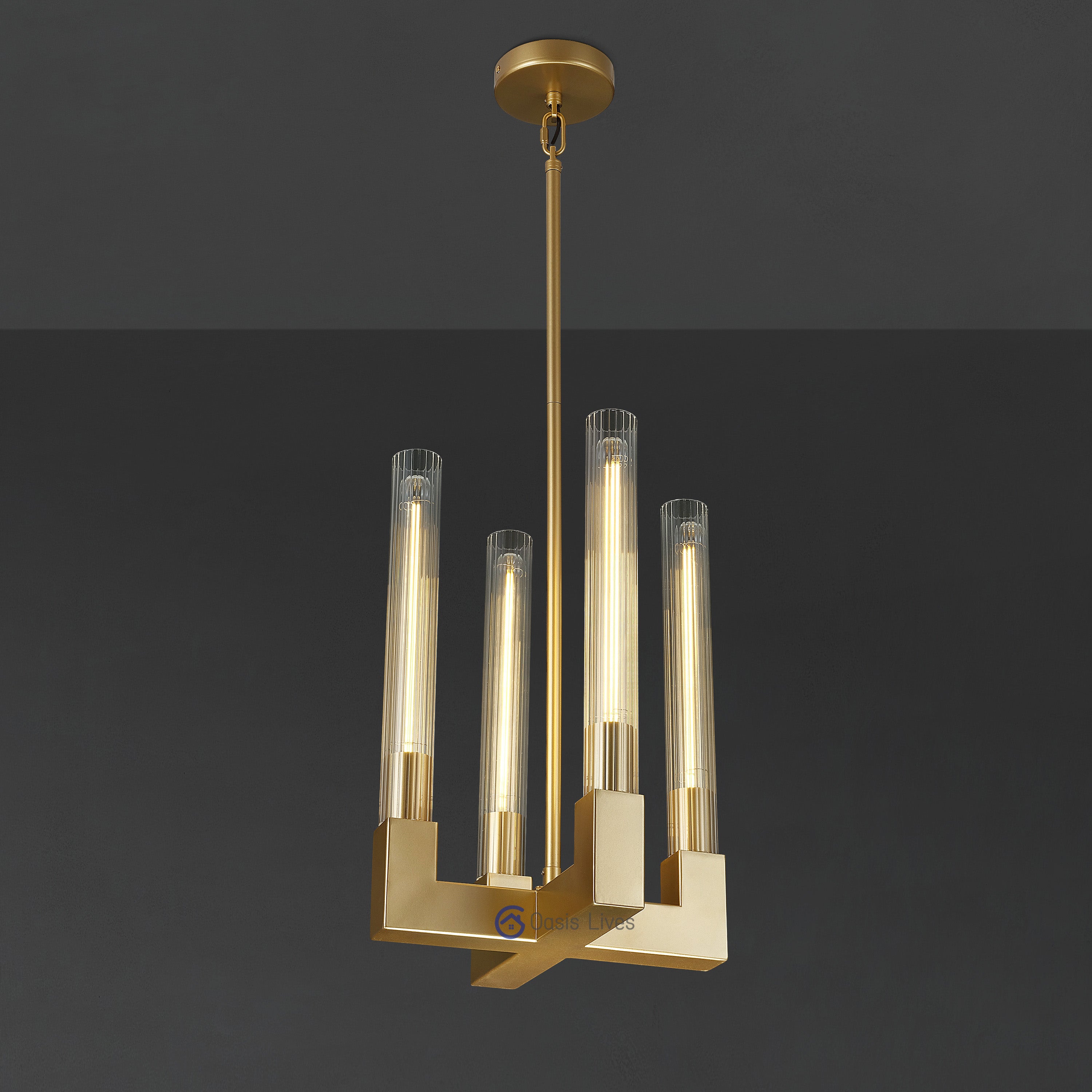 Cannel Glass Chandelier/Pendant/Sconce - Oasislives