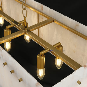 San Marcus Alabaster Luxury Chandelier and Sconce - Oasislives