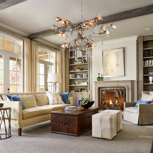 Gothic Viticcio Round Chandelier 40"-Silver - Oasislives