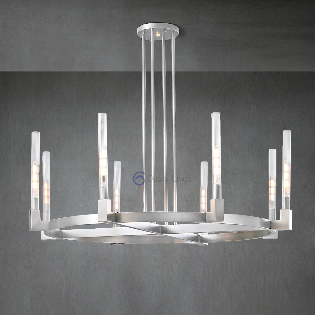 Cannel Glass Chandelier/Pendant/Sconce - Oasislives