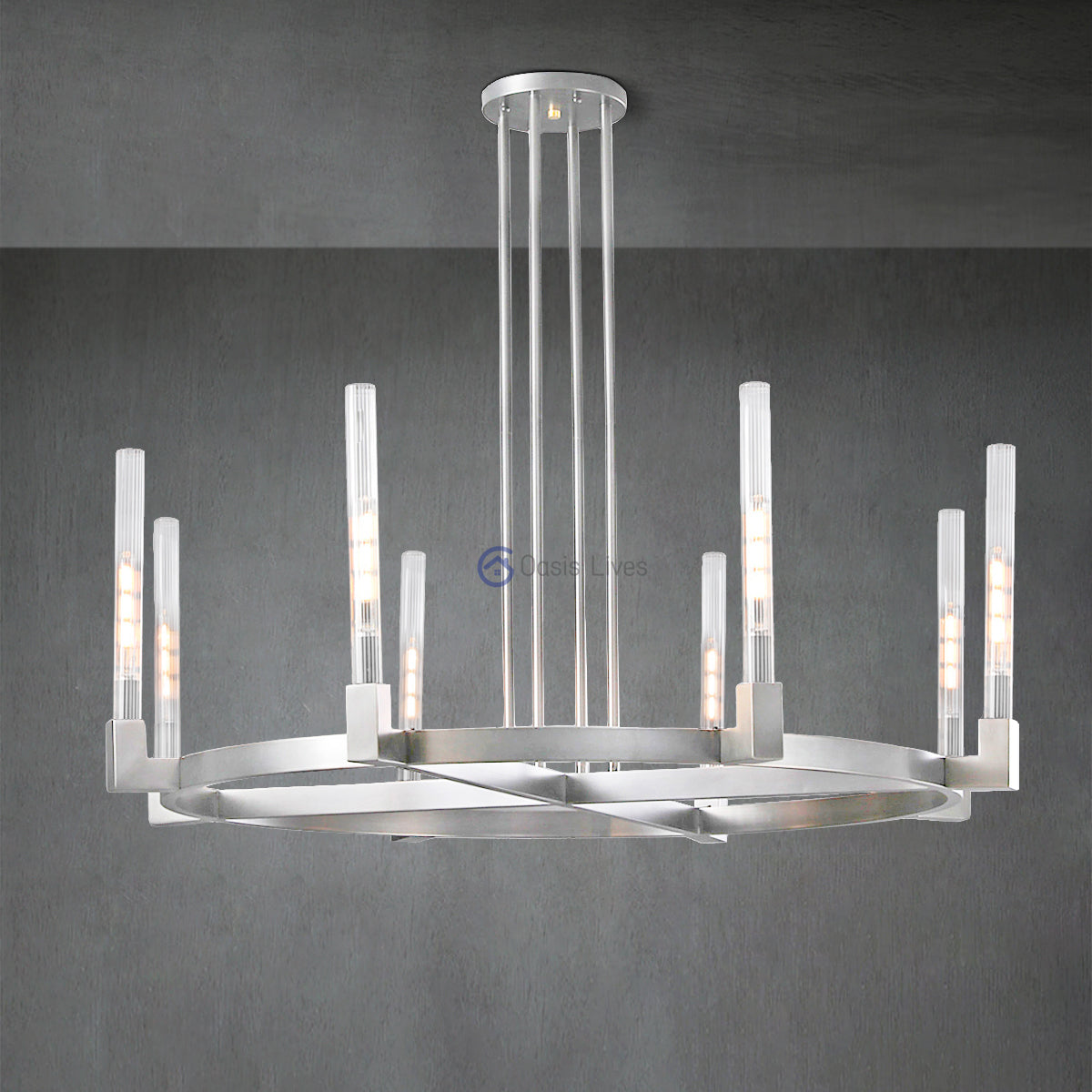 Cannel Glass Chandelier/Pendant/Sconce - Oasislives