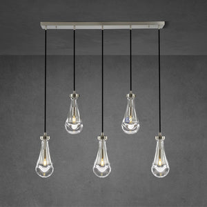 Raindrop Rectangular Chandelier 36"(Cord) - Oasislives