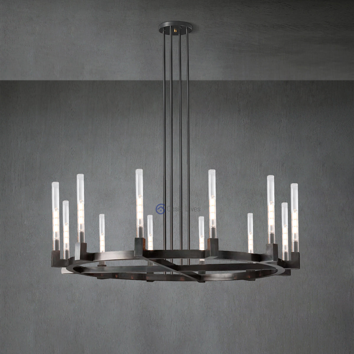 Cannel Glass Chandelier/Pendant/Sconce - Oasislives