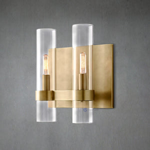 Ravel Modern Fashion Glass Double Sconce - Oasislives