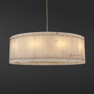 San Marcus Alabaster Luxury Chandelier and Sconce - Oasislives