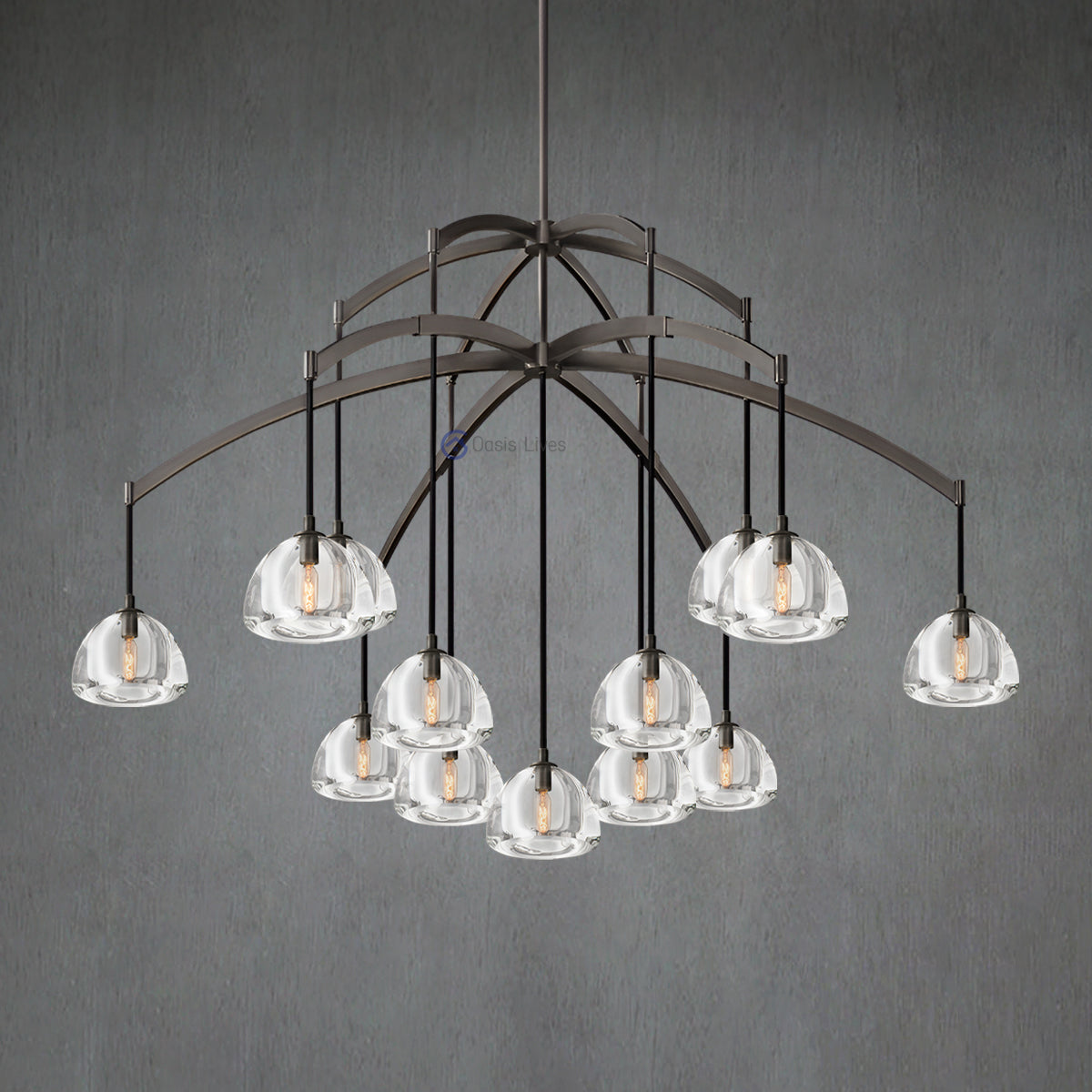 Hemisphere Round Chandelier 60"
