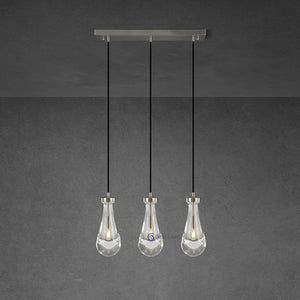 Raindrops Rectangular Chandelier 22"( Cord) - Oasislives