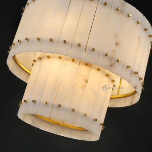 San Marcus Alabaster Luxury Chandelier and Sconce - Oasislives