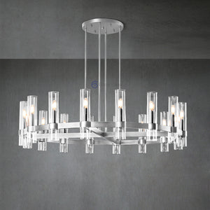 Ravel Modern Fashion Glass Round Chandelier Light D48‘’ - Oasislives
