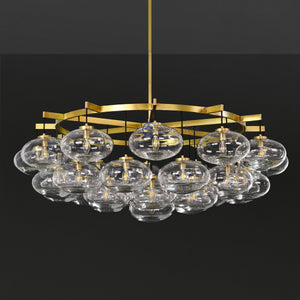 Cabrlet Oval Spherical Glass Luxury Chandelier - Oasislives