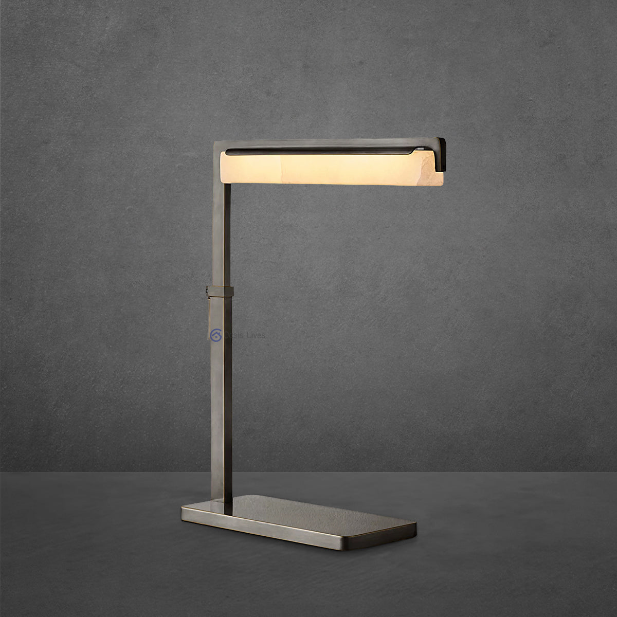 Audubon Alabaster Task Table Lamp - Oasislives