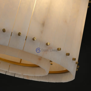 San Marcus Alabaster Luxury Chandelier and Sconce - Oasislives