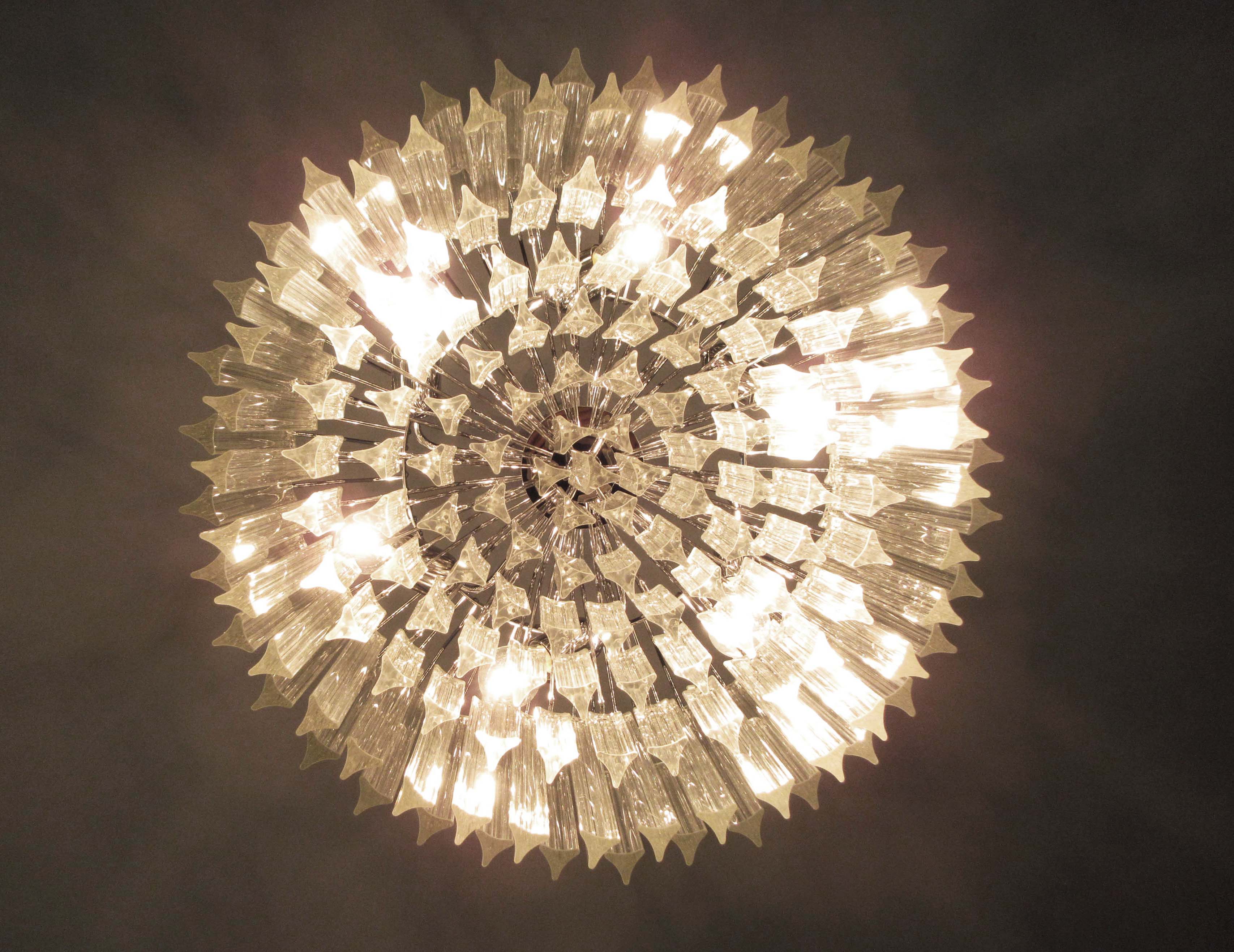 Murano Chandelier 163 Clear Prism Glasses