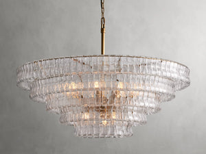 Amor 4-Tier Glass Round Chandelier 36" - Oasislives