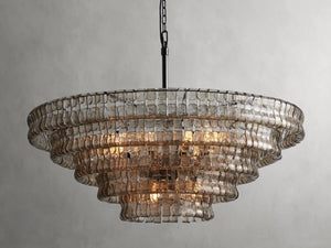 Amor 4-Tier Glass Round Chandelier 36" - Oasislives