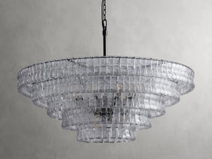 Amor 4-Tier Glass Round Chandelier 36" - Oasislives
