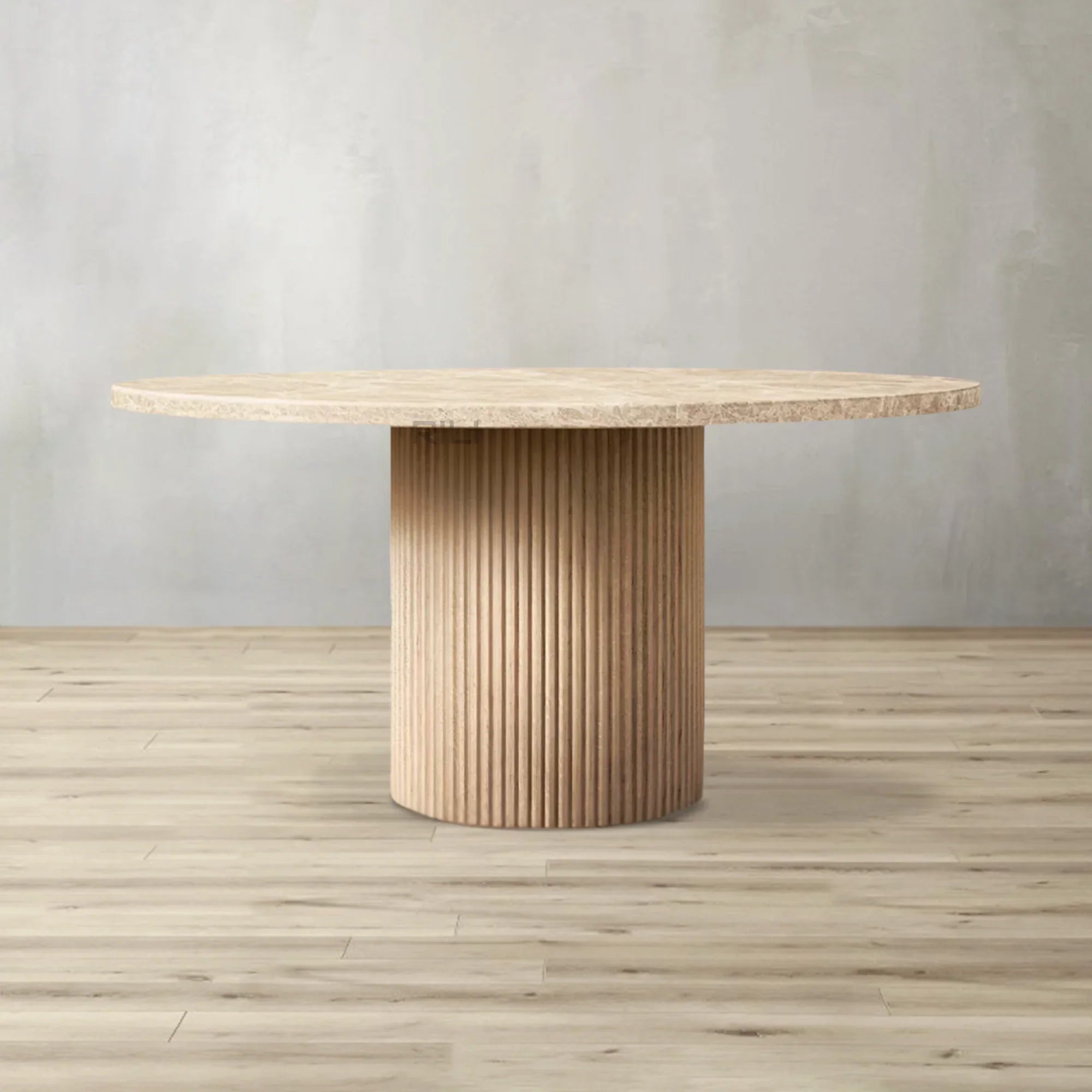 Byron Emperador Round Dining Table
