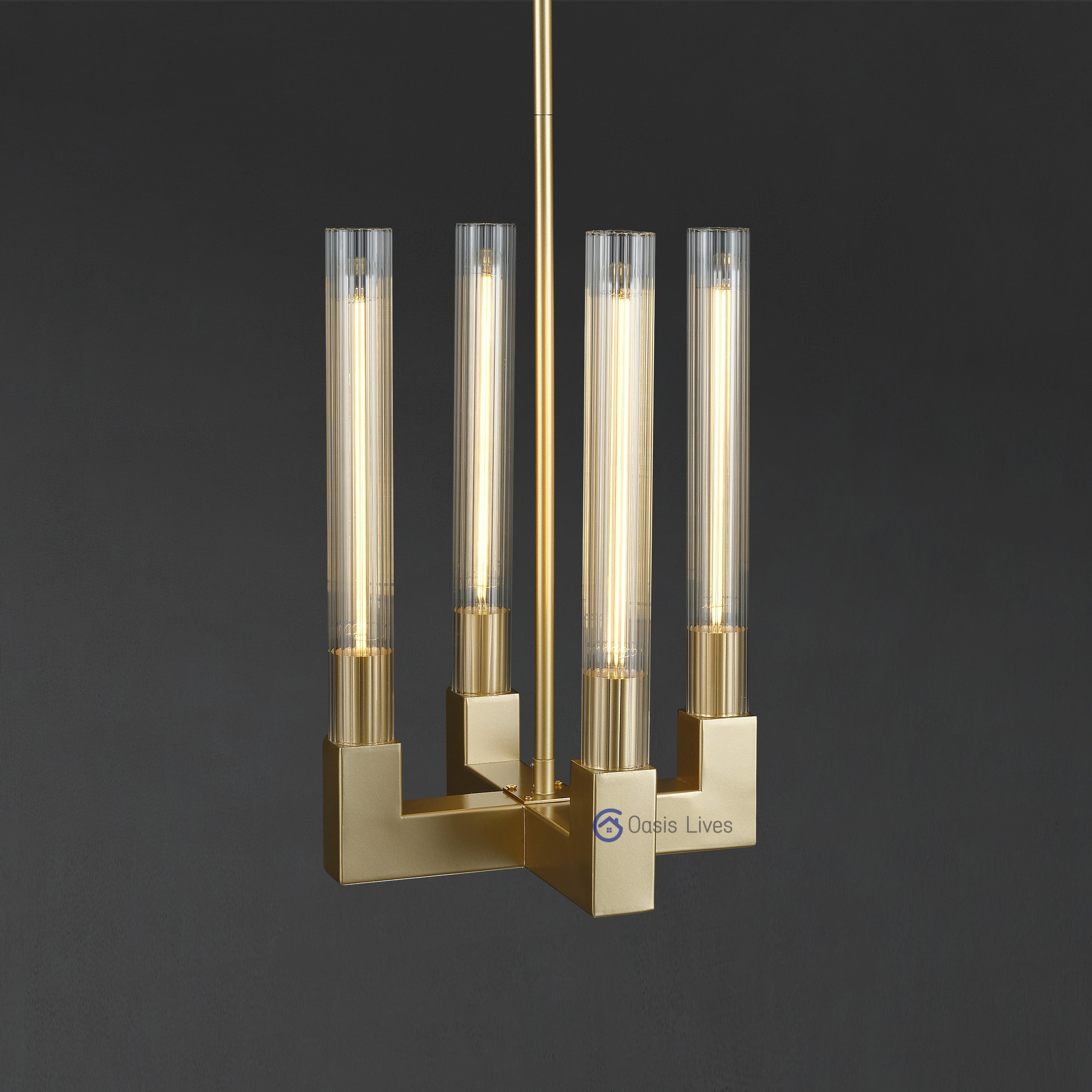 Cannel Glass Chandelier/Pendant/Sconce - Oasislives