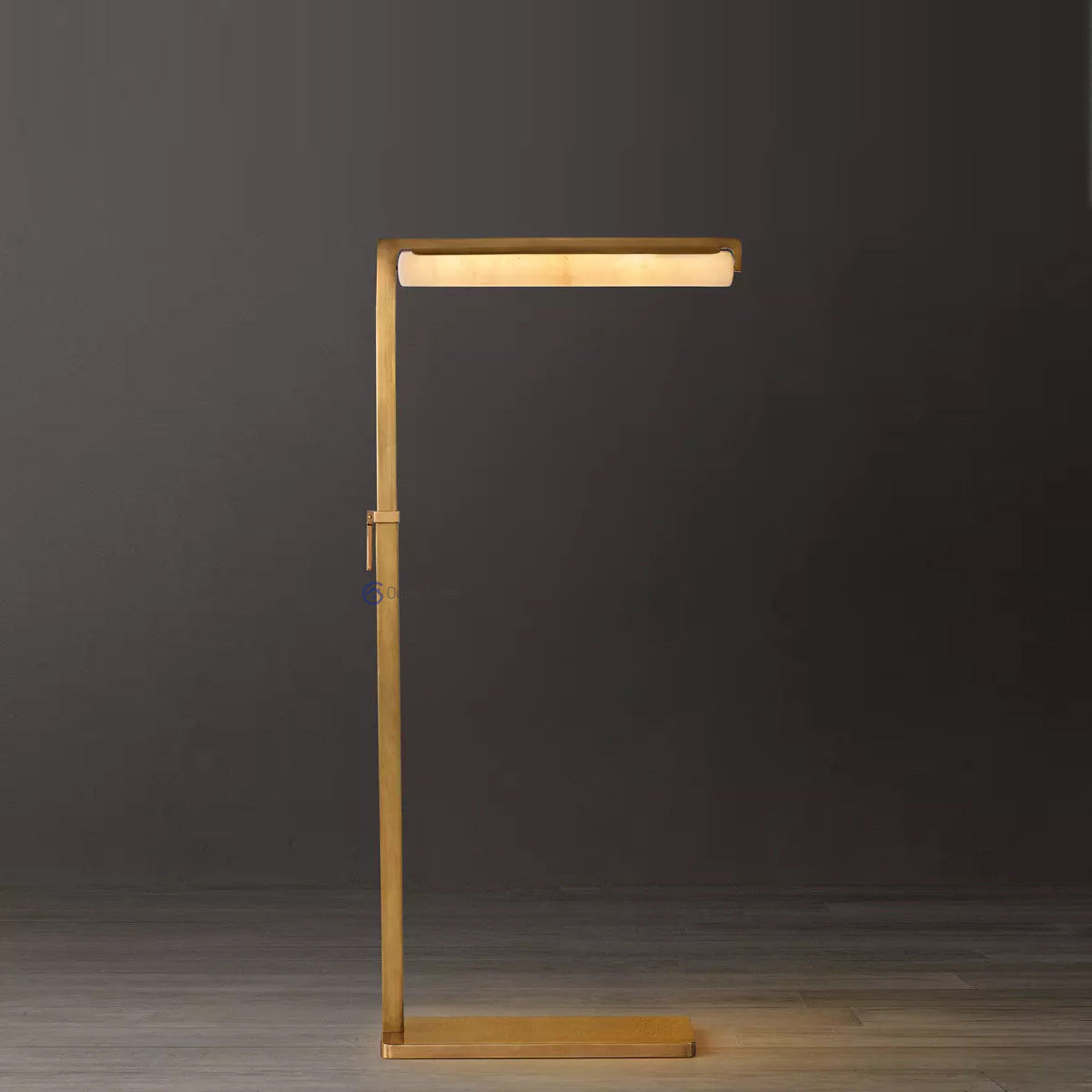 Audubon Alabaster Task Floor Lamp - Oasislives