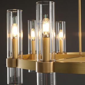 Ravel Modern Fashion Glass Round Chandelier Light D60‘’ - Oasislives