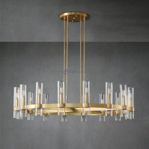Ravel Modern Fashion Glass Round Chandelier Light D48‘’ - Oasislives