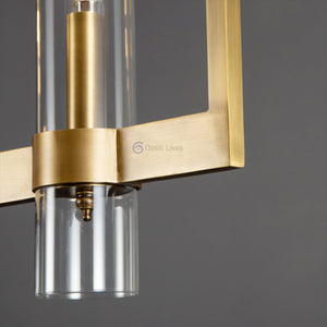 Ravel Modern Fashion Glass Linear Chandelier 59'' - Oasislives