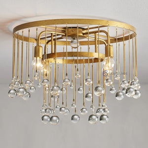 Aubrey Crystal Ball Flushmount - Oasislives