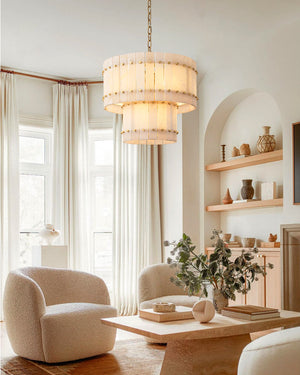 San Marcus Alabaster Luxury Chandelier and Sconce - Oasislives