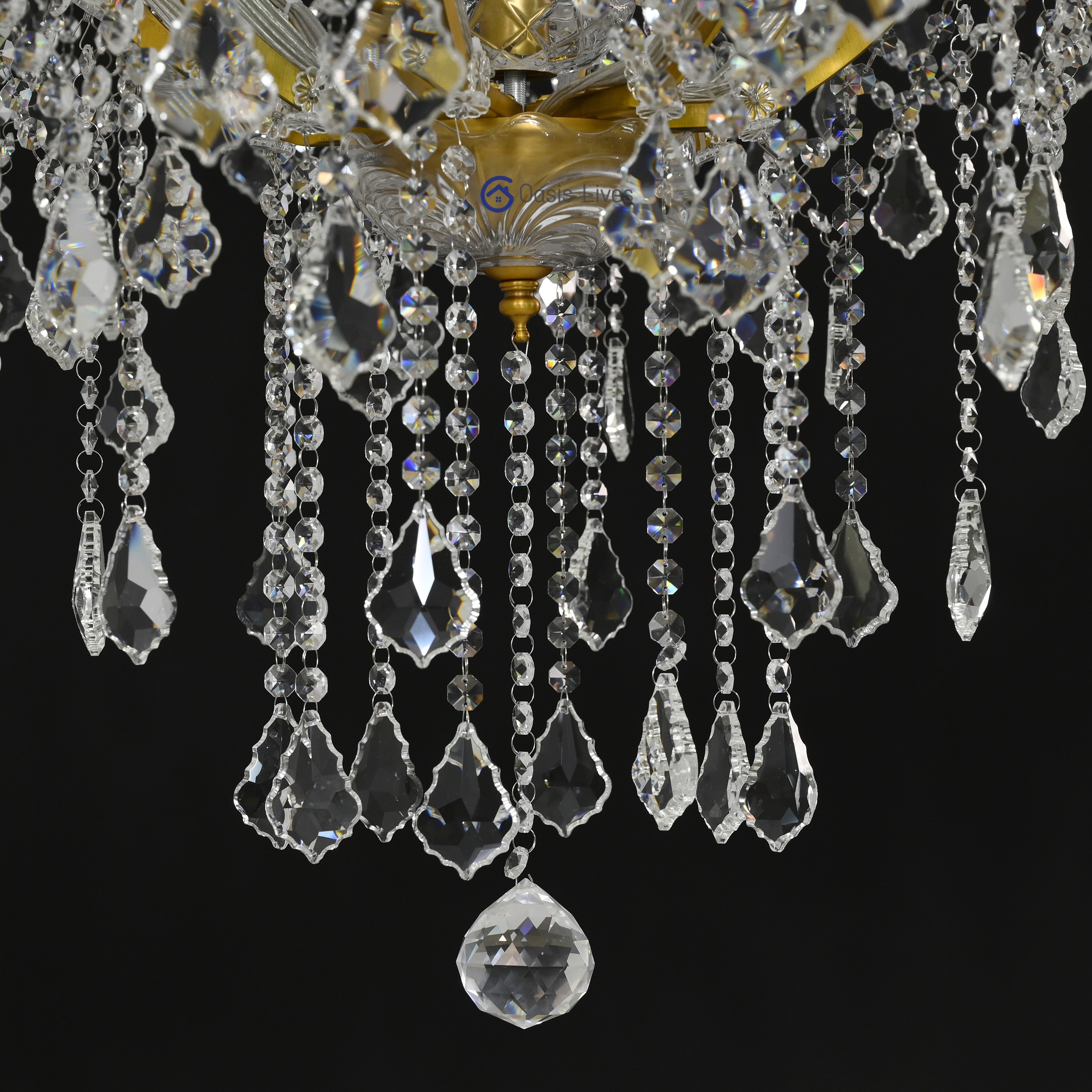 19TH Vintage Elegance Crystal Round Chandelier 60‘’ / 72‘’ - Oasislives