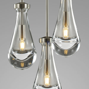 Raindrop Rod Chandelier 8" - Oasislives