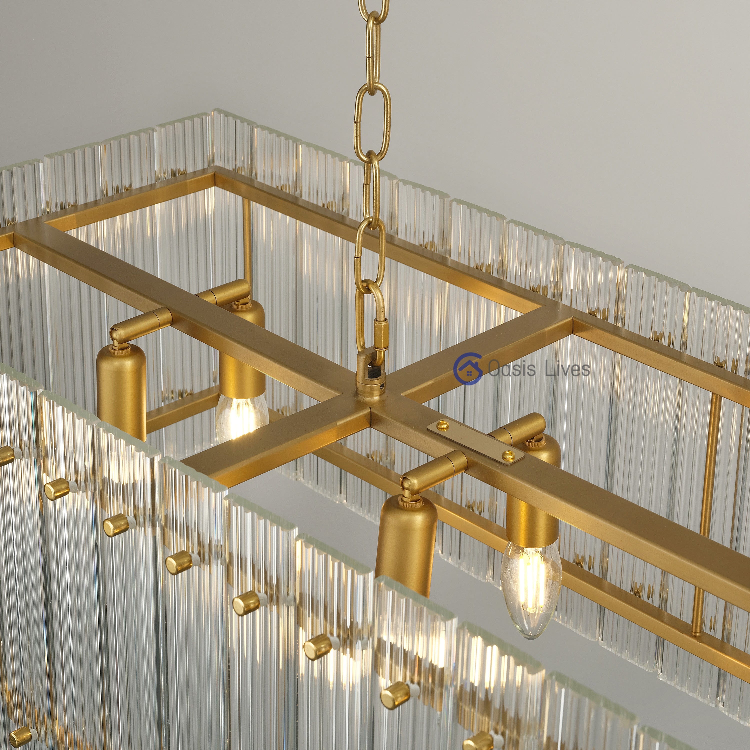 San Marcus Glass Luxury Chandelier and Sconce - Oasislives