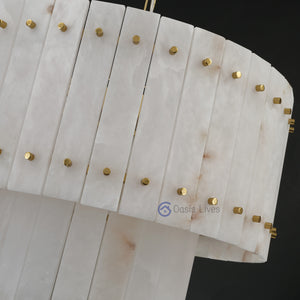 San Marcus Alabaster Luxury Chandelier and Sconce - Oasislives
