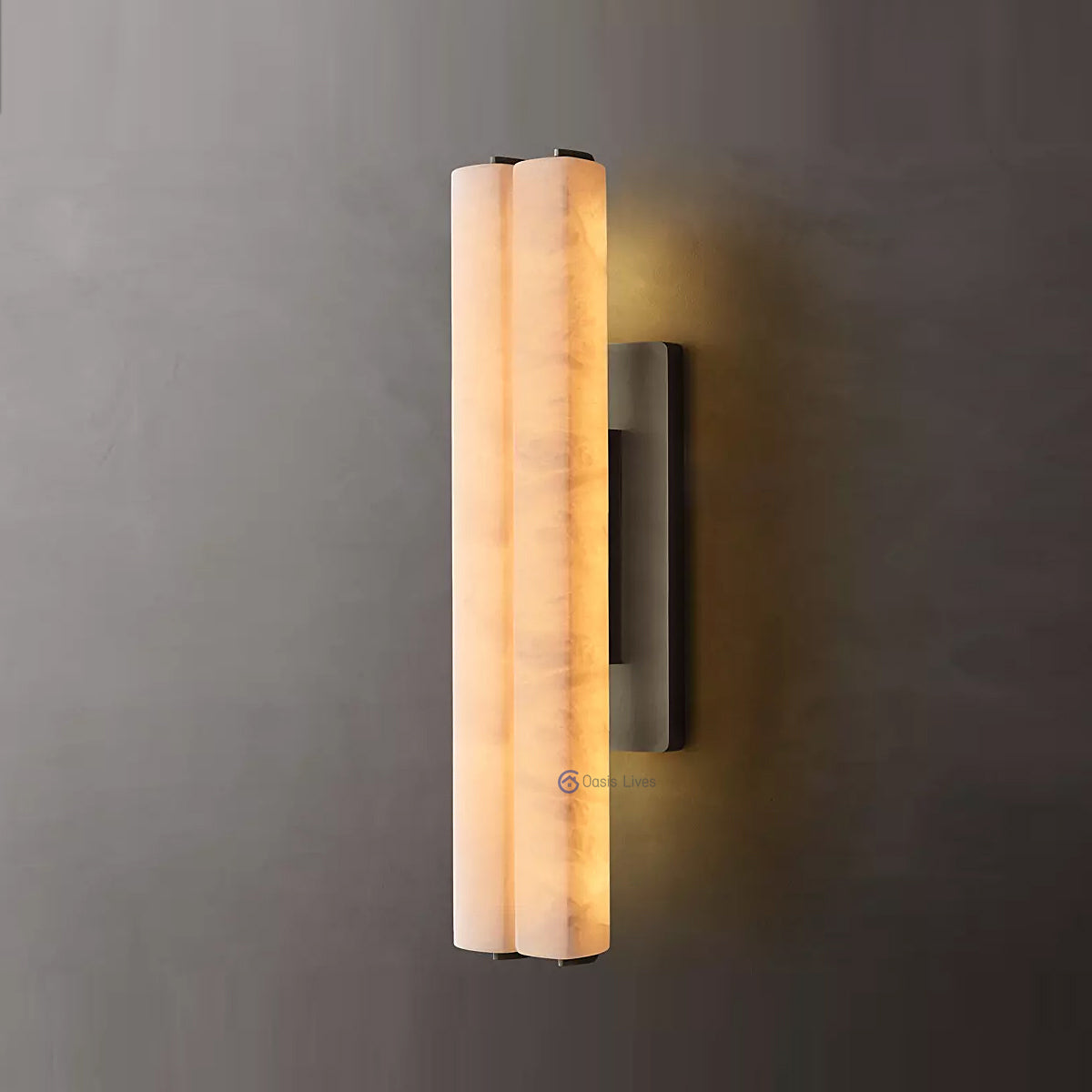 Audubon Alabaster Double Sconce - Oasislives