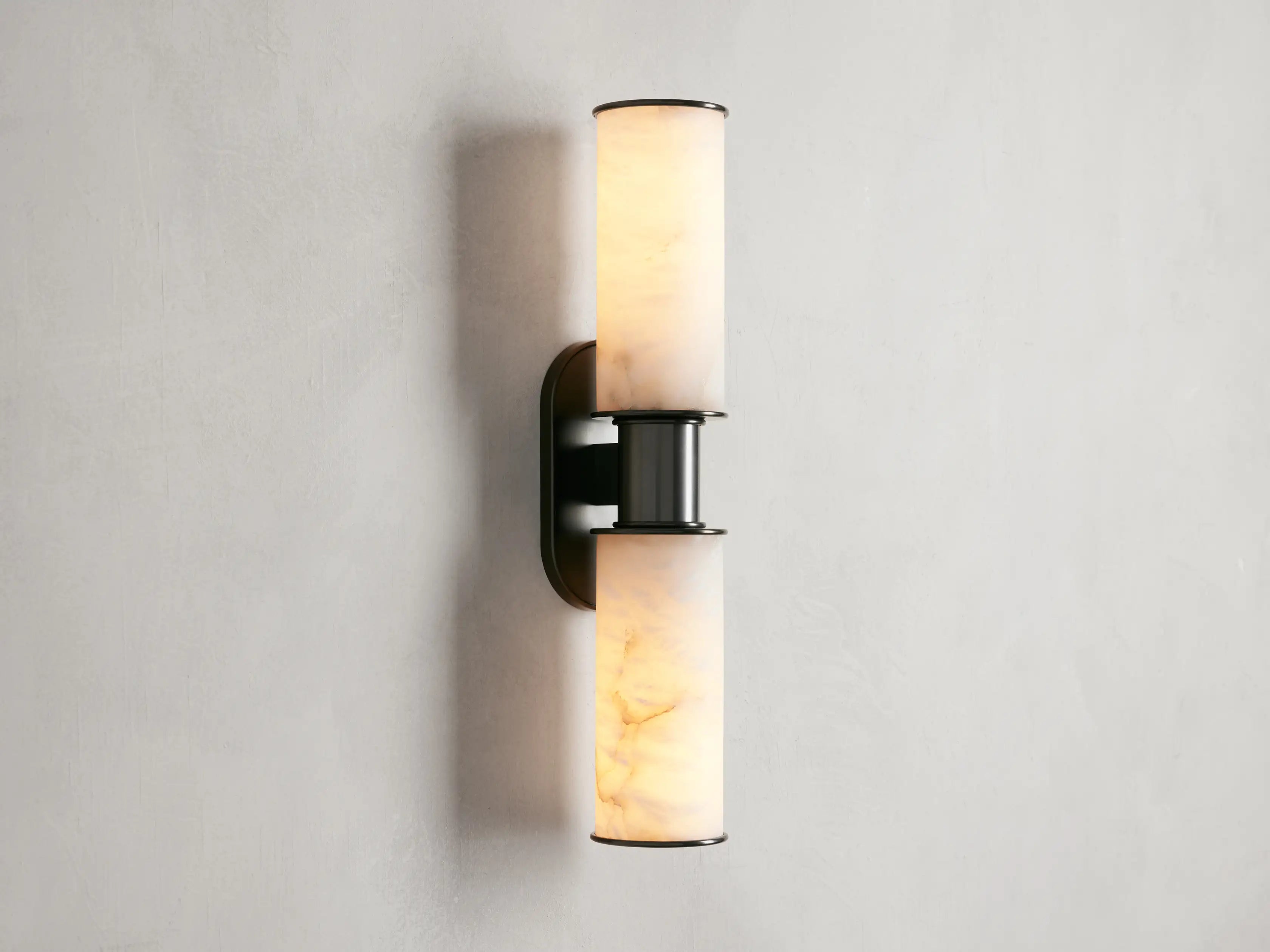 Harlin Double Sconce in Alabaster