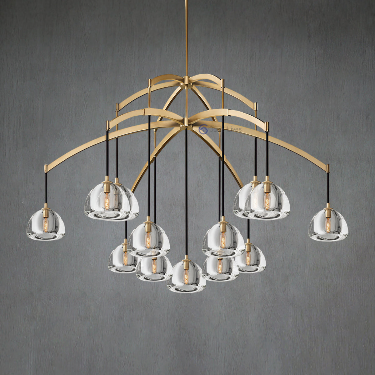 Hemisphere Round Chandelier 60"