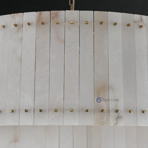 San Marcus Alabaster Luxury Chandelier and Sconce - Oasislives