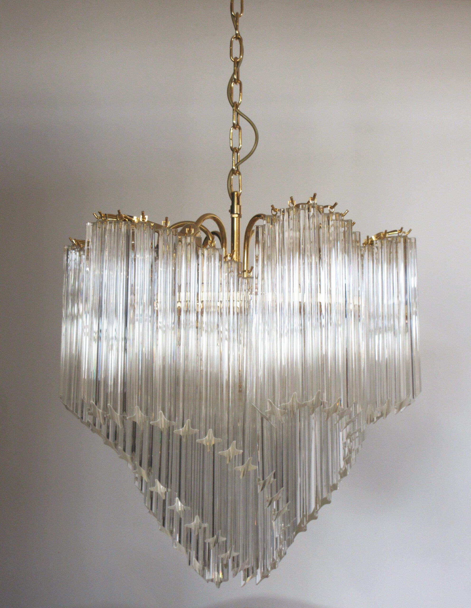 Murano Chandelier 114 Clear Prism Glasses