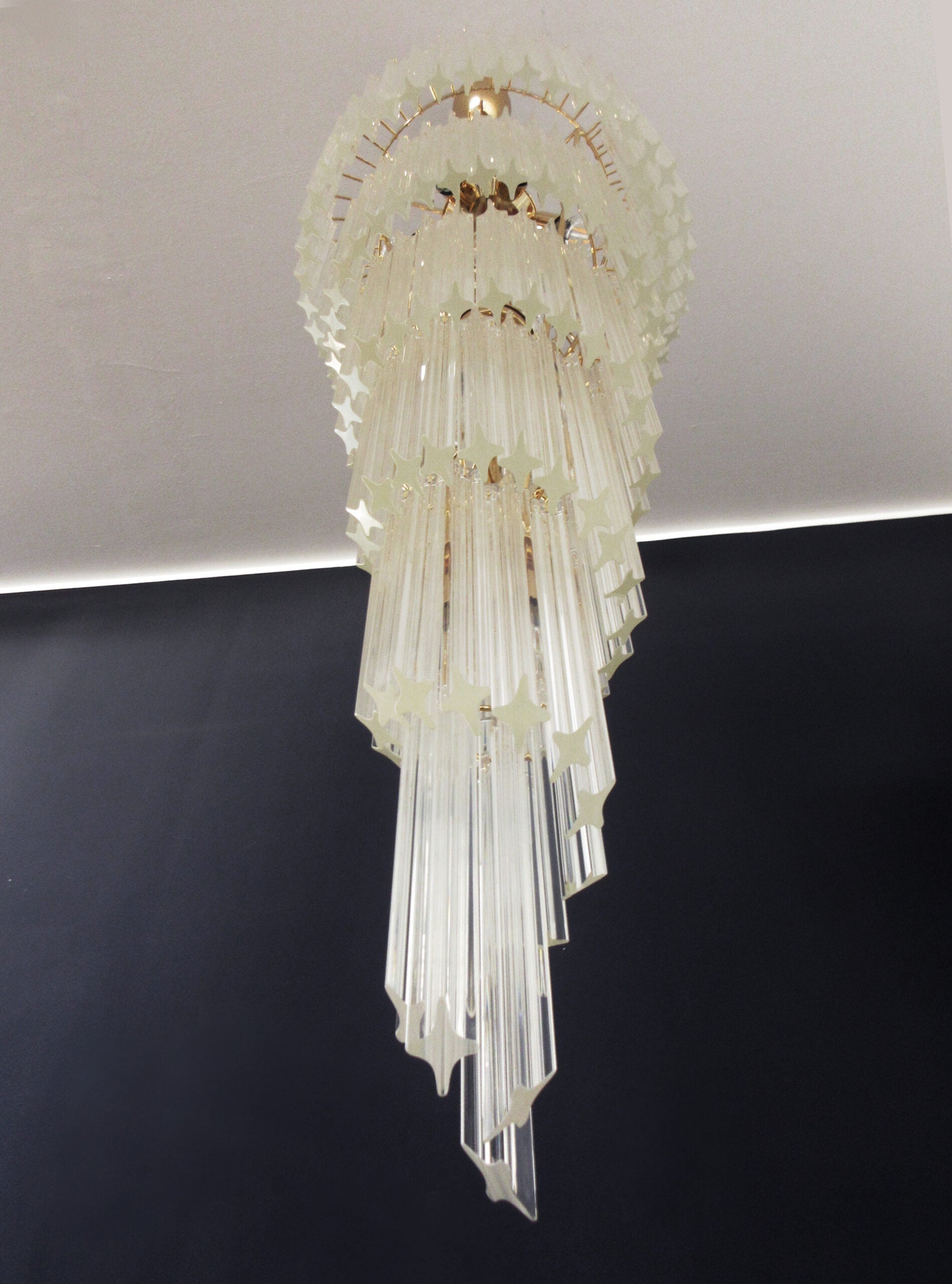 Murano Chandelier 166 Clear Prism Glass