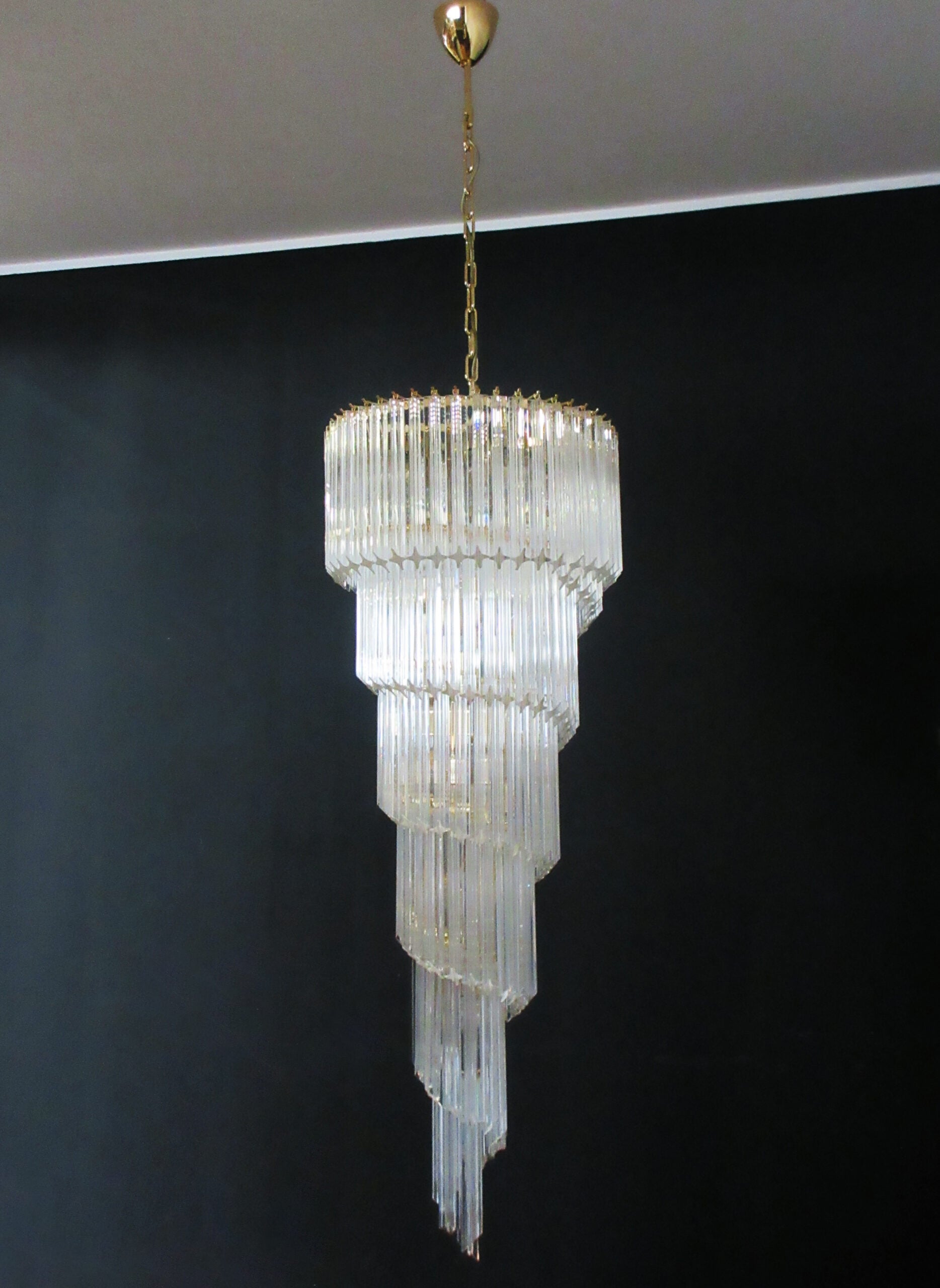Murano Chandelier 166 Clear Prism Glass
